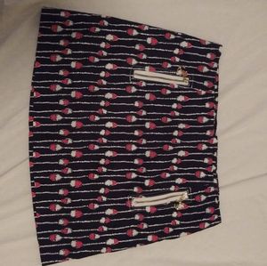 Lilly Pulitzer Navy Mini Skirt